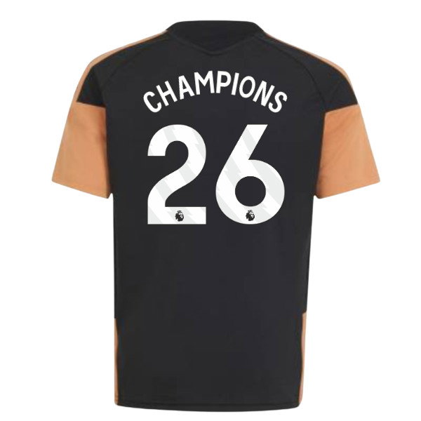2026-2027 Arsenal Training Jersey (Black) - Kids (Champions 26)