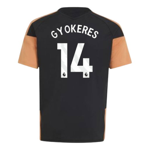 2026-2027 Arsenal Training Jersey (Black) - Kids (Gyokeres 14)