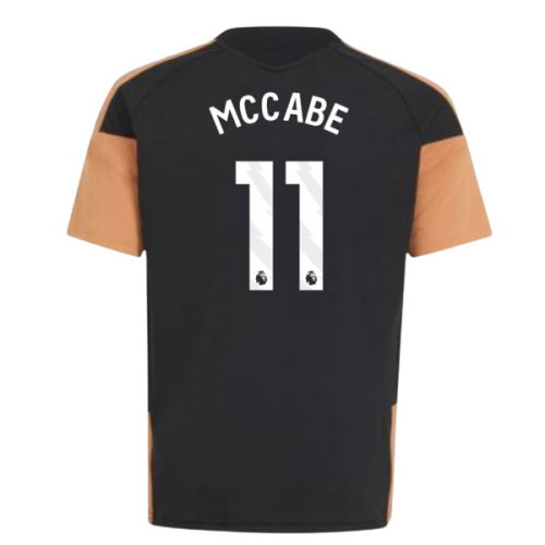 2026-2027 Arsenal Training Jersey (Black) - Kids (McCabe 11)