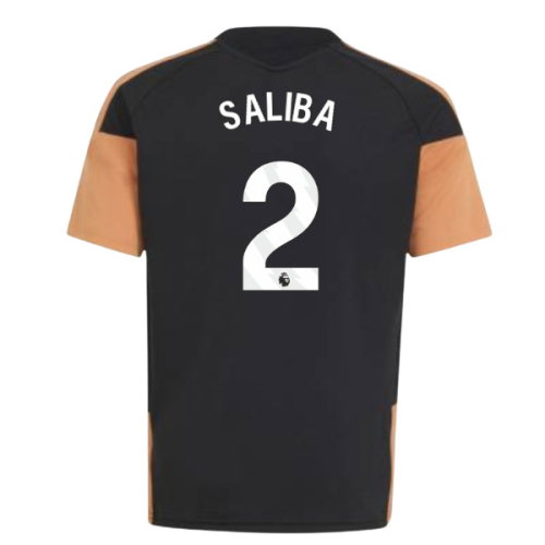 2026-2027 Arsenal Training Jersey (Black) - Kids (Saliba 2)