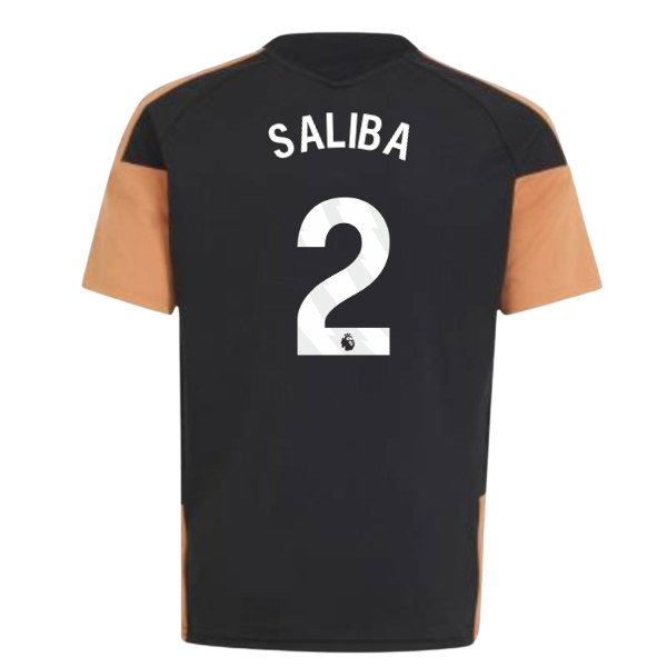 2026-2027 Arsenal Training Jersey (Black) - Kids (Saliba 2)