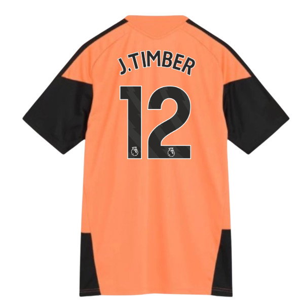 2026-2027 Arsenal Training Jersey (Dusky Orange) (J.Timber 12)
