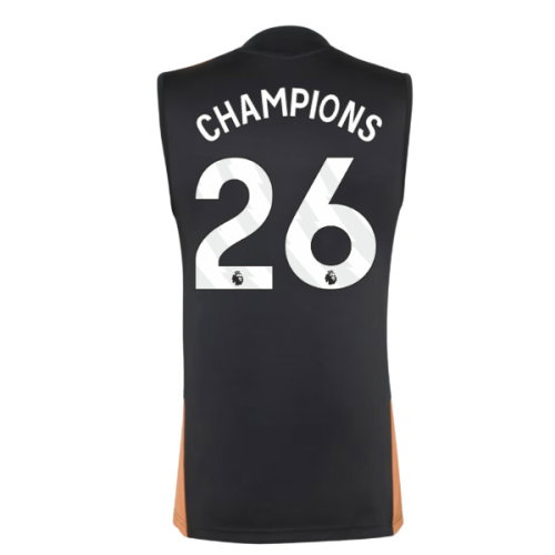 2026-2027 Arsenal Training Sleeveless Jersey (Black) (Champions 26)