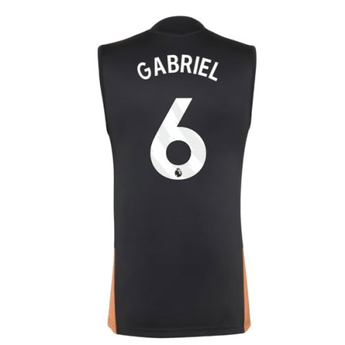 2026-2027 Arsenal Training Sleeveless Jersey (Black) (Gabriel 6)