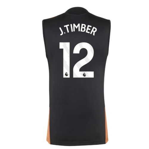 2026-2027 Arsenal Training Sleeveless Jersey (Black) (J.Timber 12)
