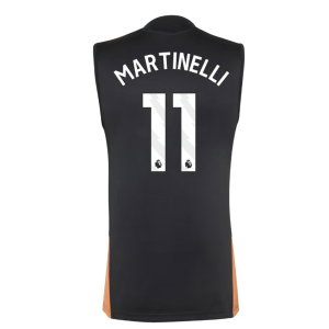 2026-2027 Arsenal Training Sleeveless Jersey (Black) (Martinelli 11)