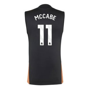 2026-2027 Arsenal Training Sleeveless Jersey (Black) (McCabe 11)