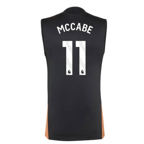 2026-2027 Arsenal Training Sleeveless Jersey (Black) (McCabe 11)