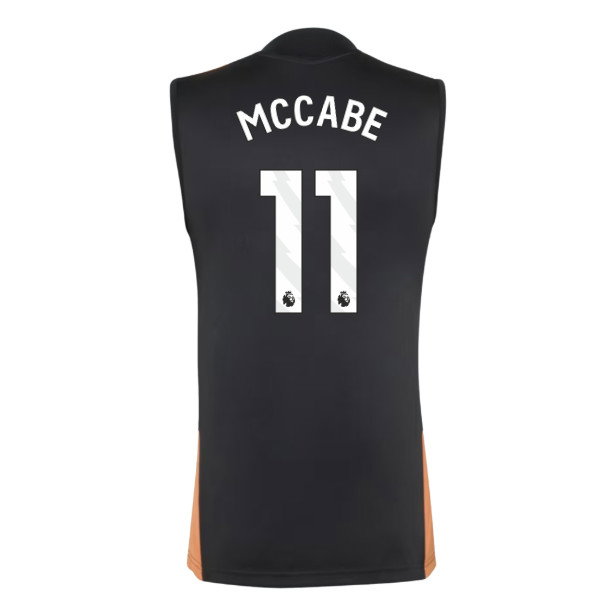 2026-2027 Arsenal Training Sleeveless Jersey (Black) (McCabe 11)
