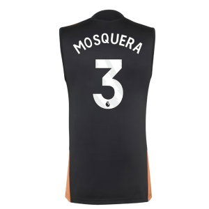 2026-2027 Arsenal Training Sleeveless Jersey (Black) (Mosquera 3)
