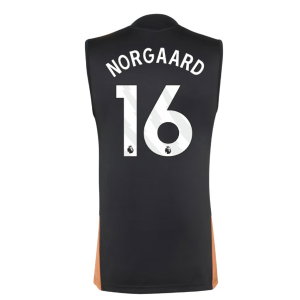 2026-2027 Arsenal Training Sleeveless Jersey (Black) (Norgaard 16)