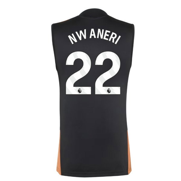 2026-2027 Arsenal Training Sleeveless Jersey (Black) (Nwaneri 22)