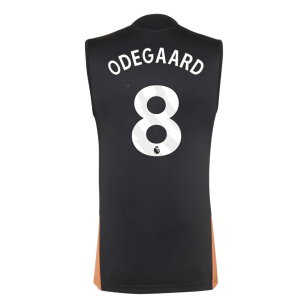 2026-2027 Arsenal Training Sleeveless Jersey (Black) (Odegaard 8)