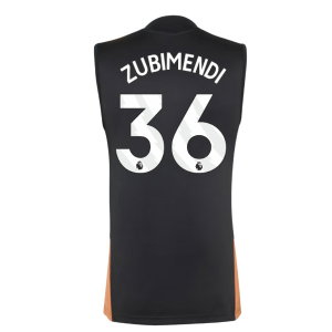 2026-2027 Arsenal Training Sleeveless Jersey (Black) (Zubimendi 36)