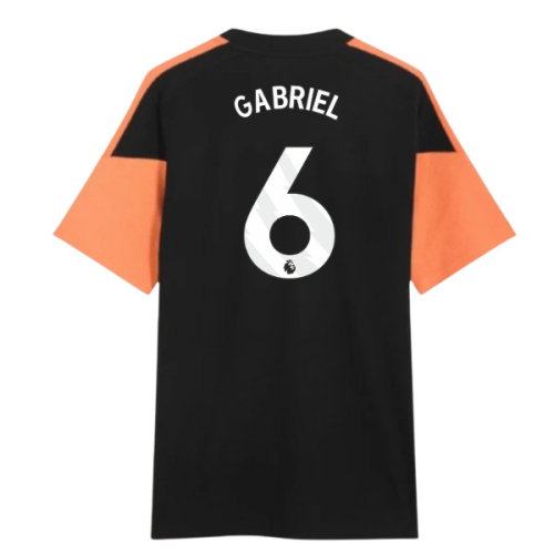 2026-2027 Arsenal Training Tee (Black) (Gabriel 6)
