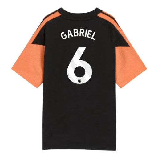 2026-2027 Arsenal Training Tee (Black) - Kids (Gabriel 6)