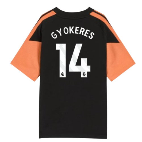 2026-2027 Arsenal Training Tee (Black) - Kids (Gyokeres 14)