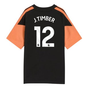 2026-2027 Arsenal Training Tee (Black) - Kids (J.Timber 12)