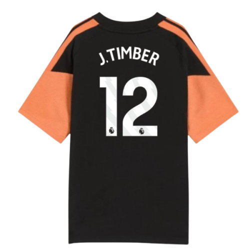 2026-2027 Arsenal Training Tee (Black) - Kids (J.Timber 12)