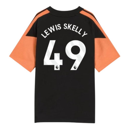 2026-2027 Arsenal Training Tee (Black) - Kids (Lewis Skelly 49)