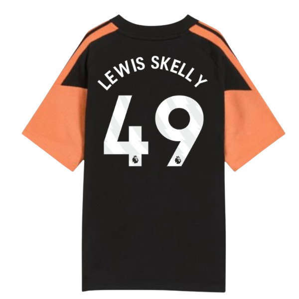 2026-2027 Arsenal Training Tee (Black) - Kids (Lewis Skelly 49)