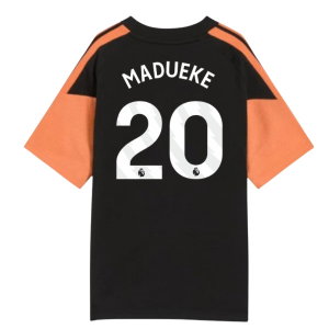 2026-2027 Arsenal Training Tee (Black) - Kids (Madueke 20)