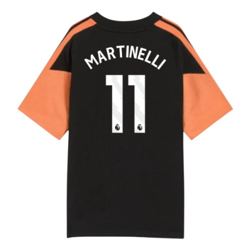 2026-2027 Arsenal Training Tee (Black) - Kids (Martinelli 11)