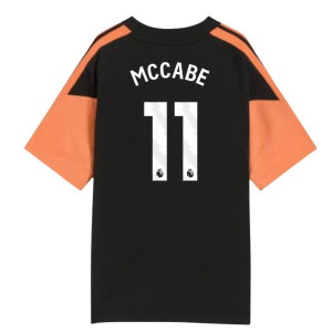 2026-2027 Arsenal Training Tee (Black) - Kids (McCabe 11)
