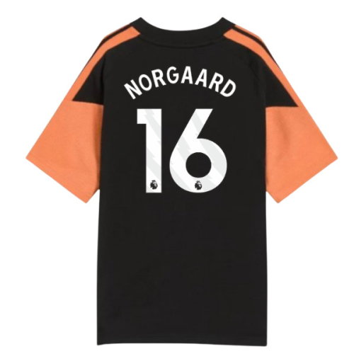 2026-2027 Arsenal Training Tee (Black) - Kids (Norgaard 16)