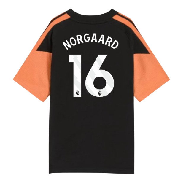 2026-2027 Arsenal Training Tee (Black) - Kids (Norgaard 16)