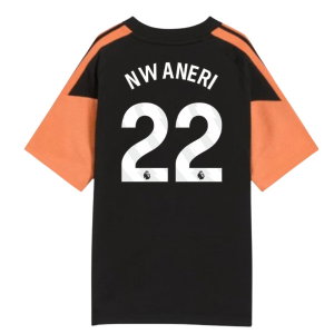 2026-2027 Arsenal Training Tee (Black) - Kids (Nwaneri 22)