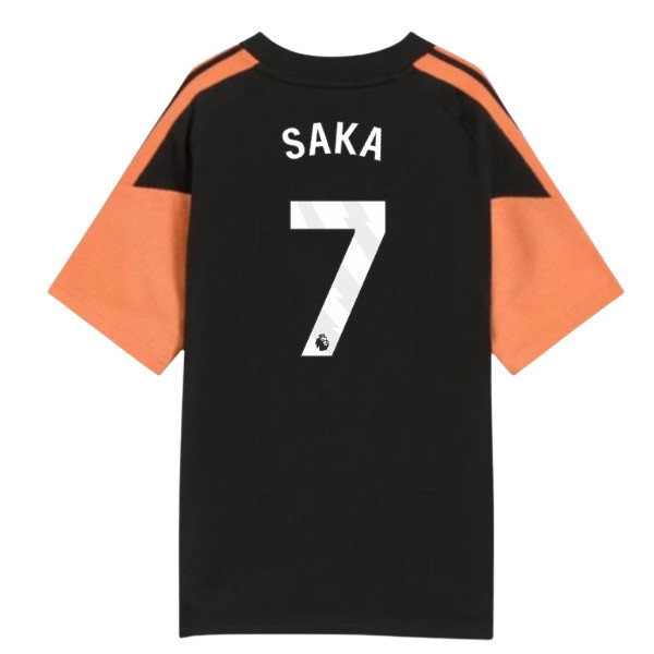 2026-2027 Arsenal Training Tee (Black) - Kids (Saka 7)