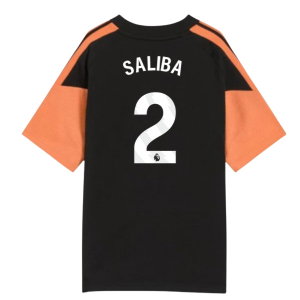 2026-2027 Arsenal Training Tee (Black) - Kids (Saliba 2)