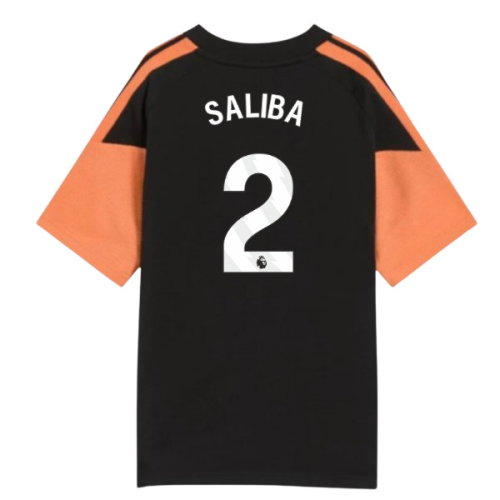 2026-2027 Arsenal Training Tee (Black) - Kids (Saliba 2)