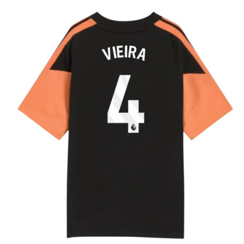 2026-2027 Arsenal Training Tee (Black) - Kids (Vieira 4)