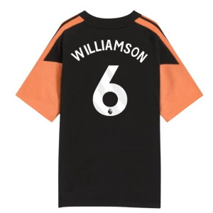 2026-2027 Arsenal Training Tee (Black) - Kids (Williamson 6)