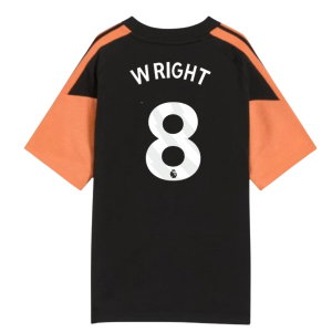 2026-2027 Arsenal Training Tee (Black) - Kids (Wright 8)