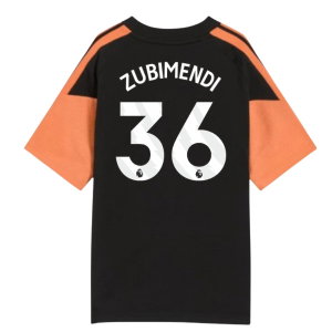 2026-2027 Arsenal Training Tee (Black) - Kids (Zubimendi 36)