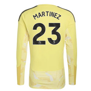 2026-2027 Aston Villa Goalkeeper Long Sleeve Shirt (Yellow) - Kids (Martinez 23)