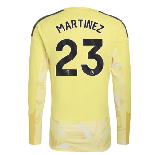 2026-2027 Aston Villa Goalkeeper Long Sleeve Shirt (Yellow) - Kids (Martinez 23)