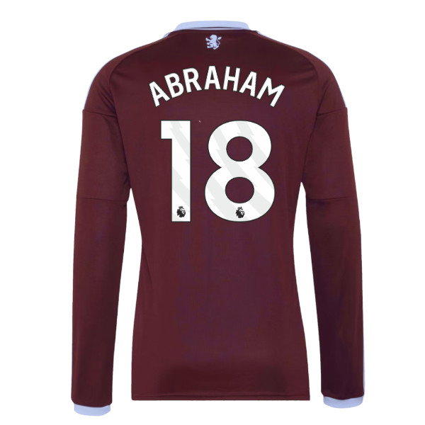 2026-2027 Aston Villa Long Sleeve Home Shirt (Abraham 18)
