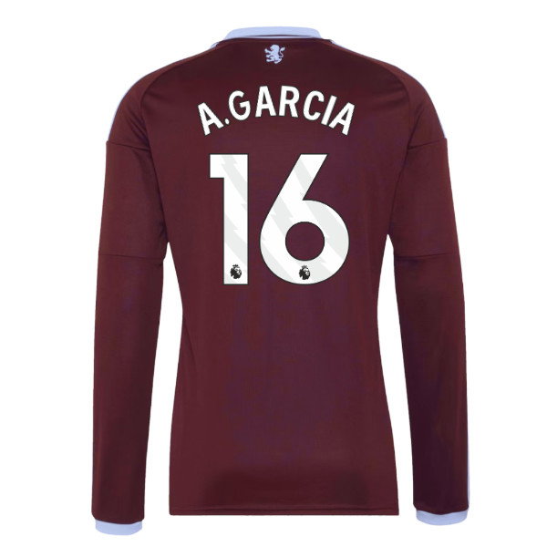 2026-2027 Aston Villa Long Sleeve Home Shirt (A.Garcia 16)