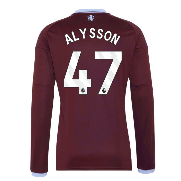 2026-2027 Aston Villa Long Sleeve Home Shirt (Alysson 47)