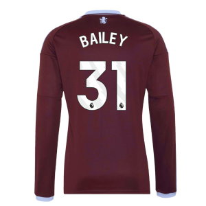 2026-2027 Aston Villa Long Sleeve Home Shirt (Bailey 31)