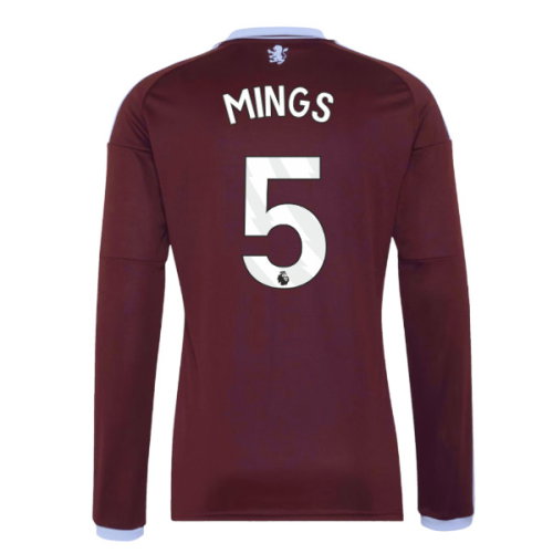 2026-2027 Aston Villa Long Sleeve Home Shirt (Mings 5)