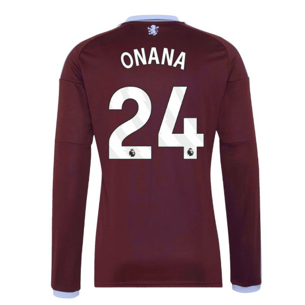 2026-2027 Aston Villa Long Sleeve Home Shirt (Onana 24)