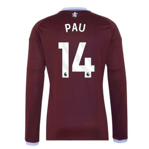 2026-2027 Aston Villa Long Sleeve Home Shirt (Pau 14)