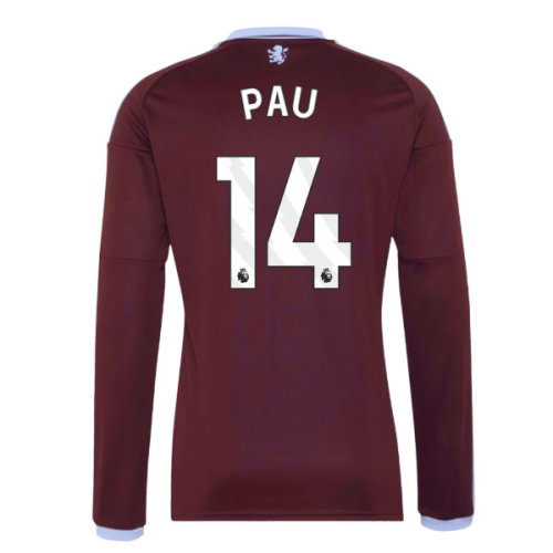 2026-2027 Aston Villa Long Sleeve Home Shirt (Pau 14)