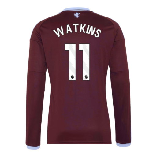 2026-2027 Aston Villa Long Sleeve Home Shirt (Watkins 11)