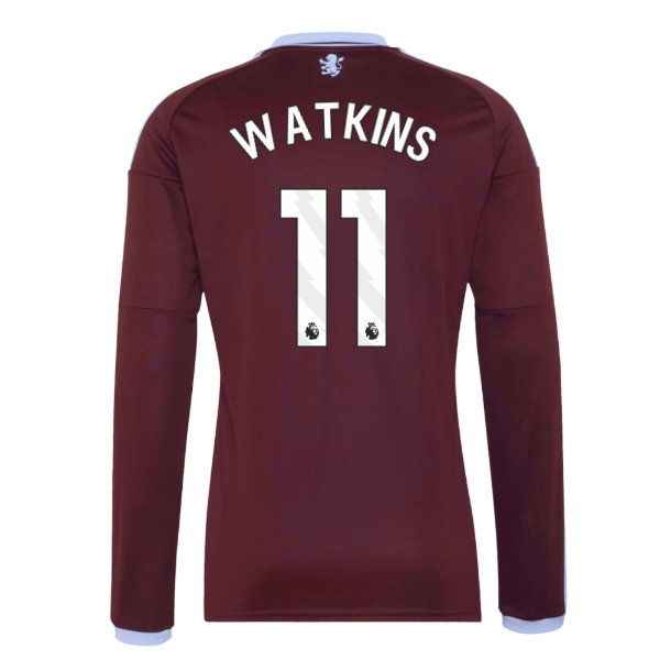 2026-2027 Aston Villa Long Sleeve Home Shirt (Watkins 11)